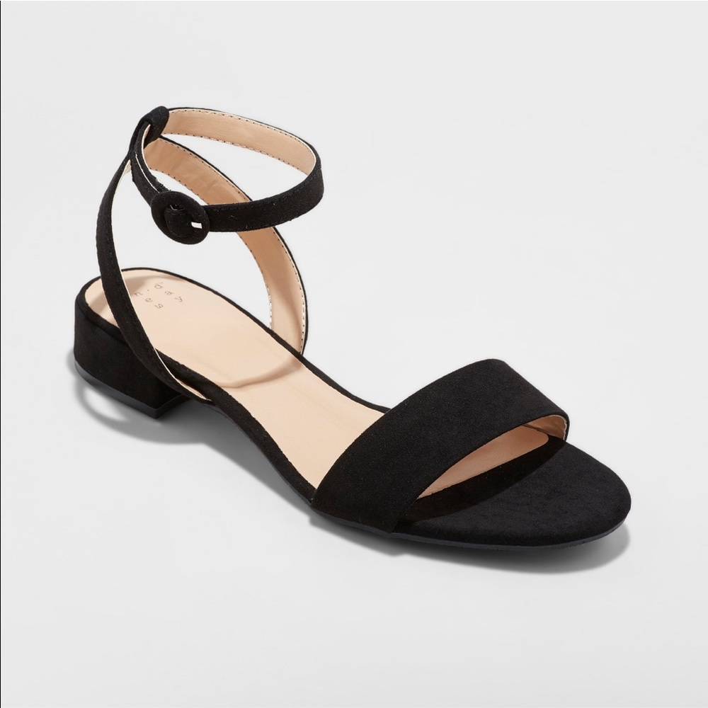 NWT Black, Suede Sandals